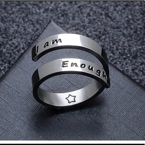 I am Enough ring
